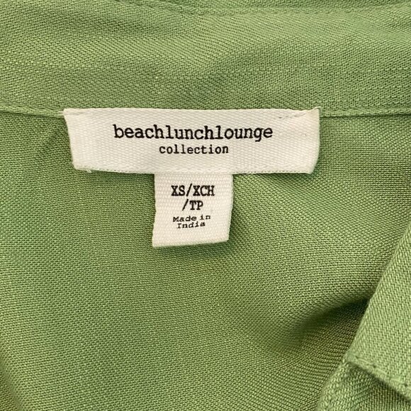 beachlunchlounge celedon blouse Womens Extra Small soft flowy resort cruise - Picture 9 of 10